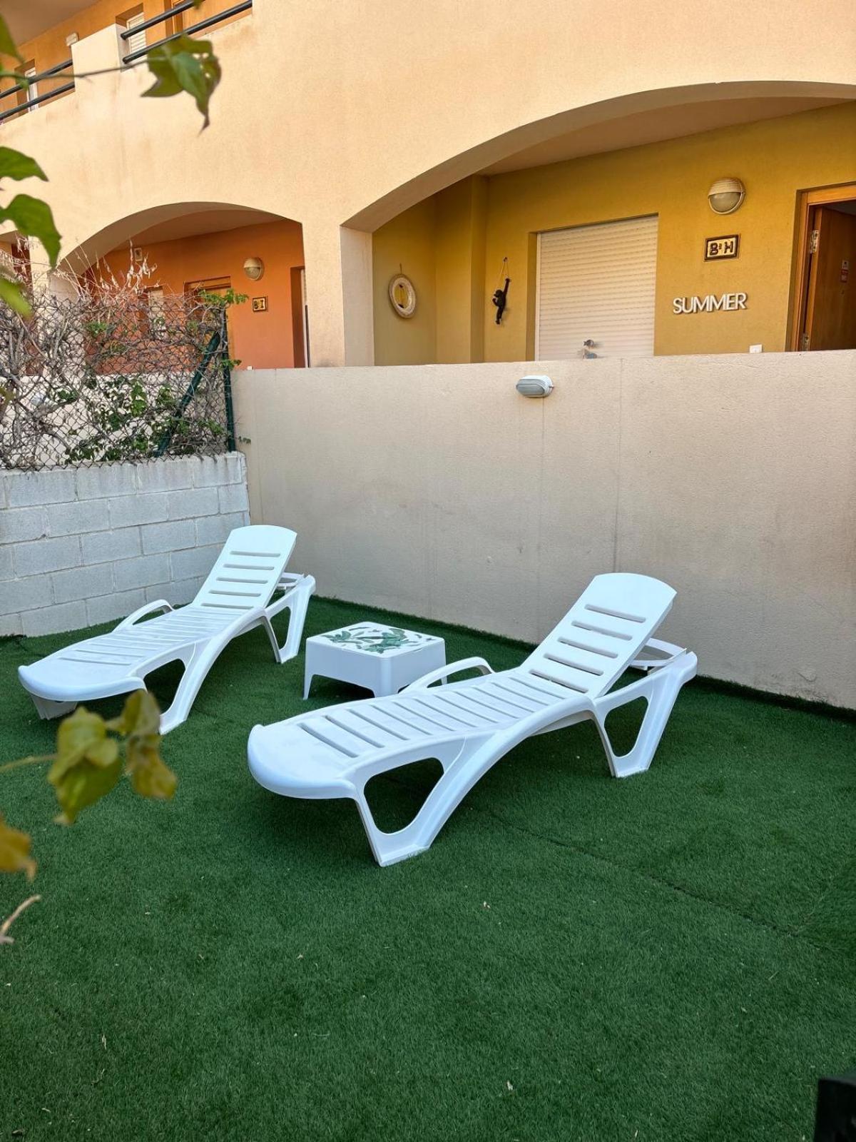 Appartamento Bajo Con Jardin A Pie De Playa Y Piscina Comunitaria Con Jacuzzi Playas de Vera Esterno foto